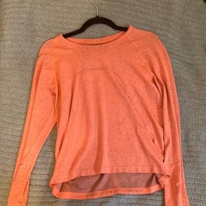 LULULEMON LONG SLEEVE SWIFTLY TECH * RACE LENGTH ORANGE SODA
